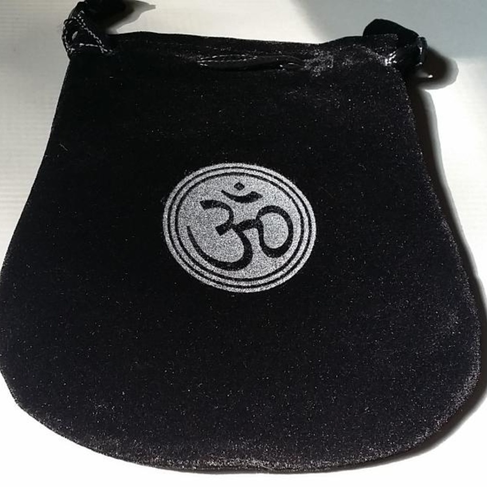 Black Velvet Bag with the OM Symbol